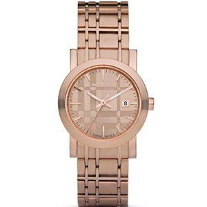 Burberry Ladies Rose Gold Tone Watch, 28mm